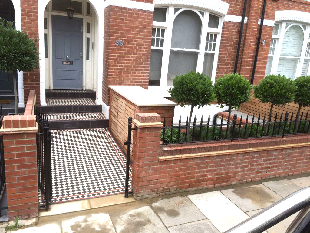 victorian paving and front garden design in London and Surrey 