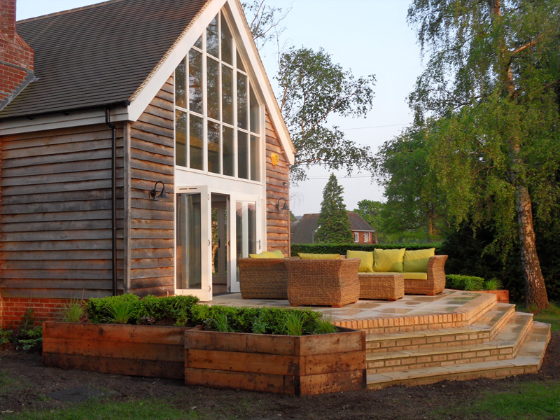 Outdoor living space design and makeover London and Surrey